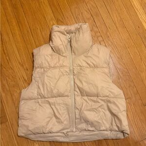 Cream Puffer Vest